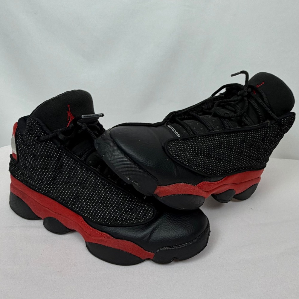 Jordan 13 Retro Bred Black University Red 414574-004 Kids Size 5.5Y